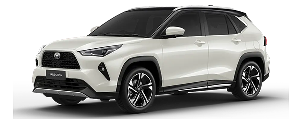 Yaris trắng đen 